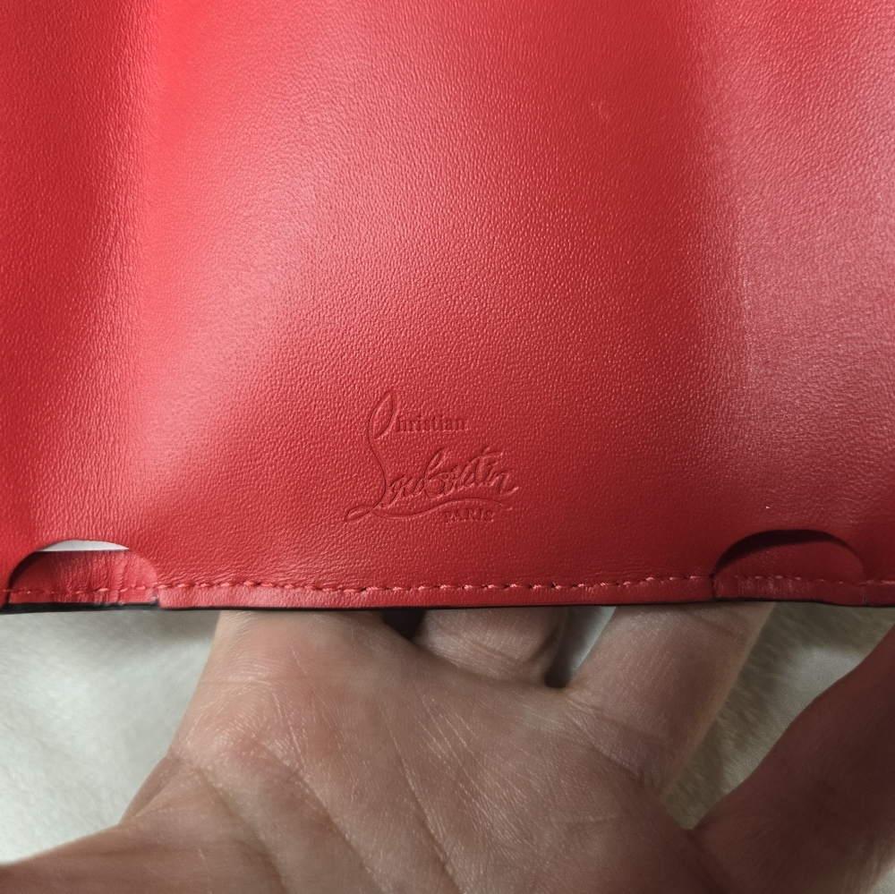 Christian Louboutin leopard-print mini wallet NWT - Picture 8 of 11